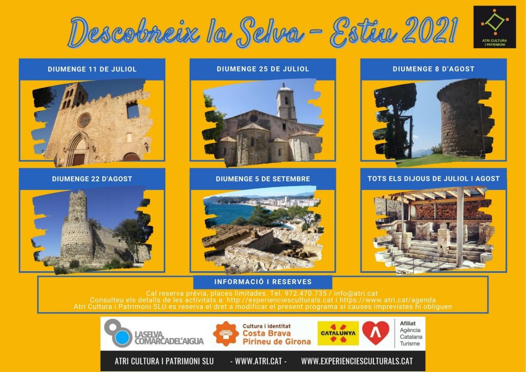 Descobreix la Selva Girona Estiu 2021 visites rutes culturals guiades 